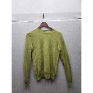 Tahari Green 100% 2-Ply Cashmere Womens Crewneck Sweater Size M